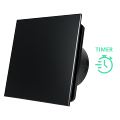 Badkamerventilator Whisper - Ø 125 mm - Met Glazen front