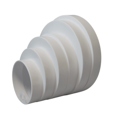 Reducer plastic - Ø 80/100/110/120/125/150 - White