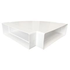 Kunststof 90° Bocht voor Ventilatiekanaal - 204 x 60 mm