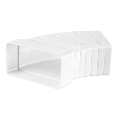 Kunststof 48° Bocht voor Ventilatiekanaal - 204 x 60 mm