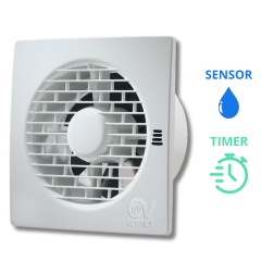 Badkamerventilator Vortice Punto - Ø 100 mm