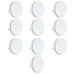 Set van 10 Toevoerventiel Ø 125mm - Kunststof - Klemveren