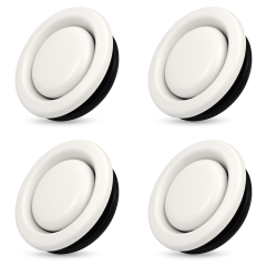 Set van 4 Zehnder afvoerventiel STB-1 Ø 125mm - Staal