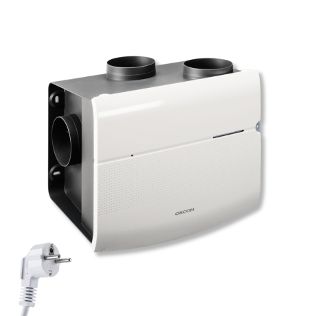 Orcon MVS-15 Woonhuisventilator - Hoge capaciteit: 510 m³/h - Met Vochtsensor - Randaarde Stekker