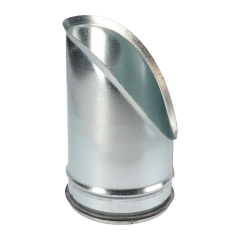 Spirobuis zadelstuk Ø 125 mm op buis Ø 125 mm 45°