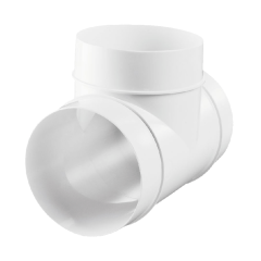 T-piece plastic - Ø 125mm - White