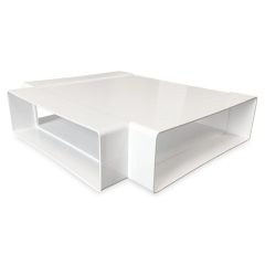 T-piece plastic - 240x60mm - White