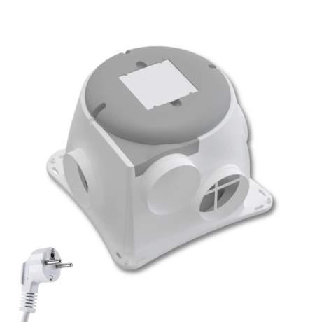 Zehnder ComfoFan Silent Woonhuisventilator - Hoge Capaciteit: 460 m³/h - Met Vochtsensor - Randaarde Stekker